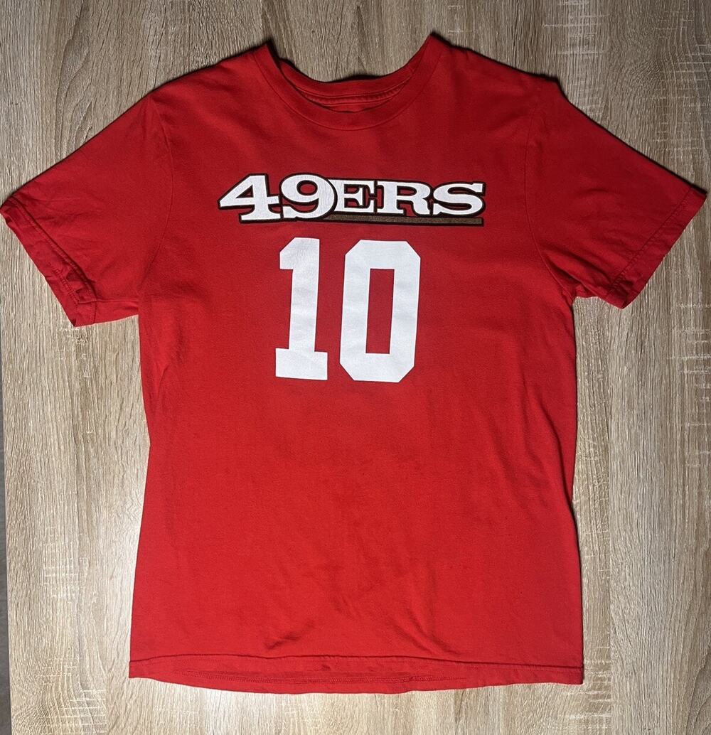 Jimmy Garropolo 10 San Francisco 49ers Official Youth Large Jersey TShirt